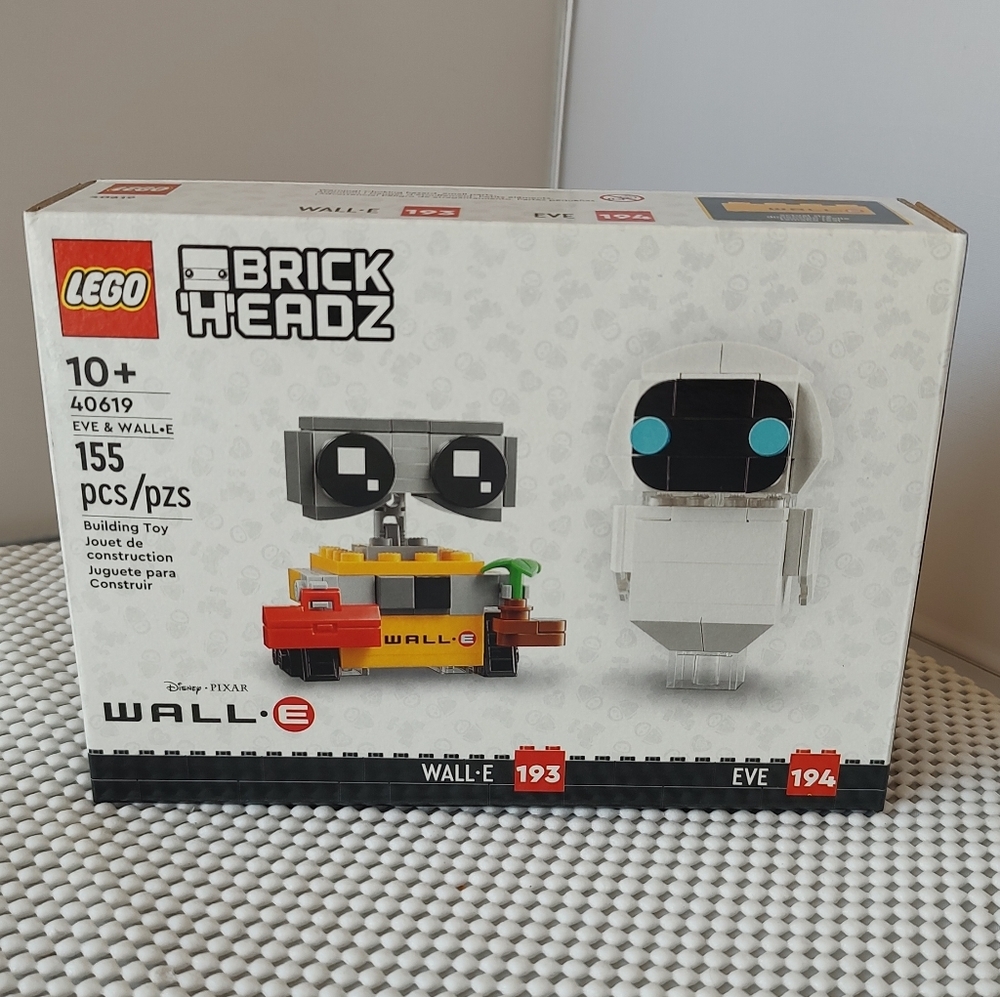 Lego Brick Headz 40619 Eve & WALL-E NWT Building Toy Set